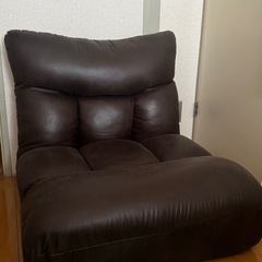【お問合せ多数の為価格設定いたしました】ニトリ　1人用座ソファ ダークブラウンの画像