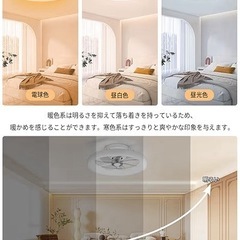 ファン付きLEDシーリングライトの画像
