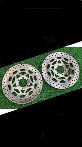 初期XJR400 4HM 純正ローター　使用少長期保管　左右セット値下げ10000円