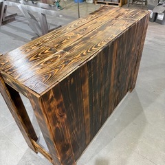 古材カウンターテーブル　マルシェ店舗用にに　の画像