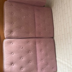 2人掛けソファ ピンク ソファベッドの画像