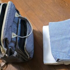 ピジョン B型 ベビーカー マザーバッグ 雨カバー 付の画像