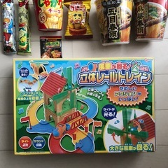 立体　レールトレイン　トレイン　汽車　プラレール　お菓子の画像
