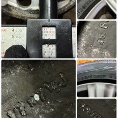 225/50R17🌈レクサスGS純正ホイール🌈ブリヂストンVRX2🌈17×7.5J⭐️5H×pcd114.3⭐️+45🌈訳あり特価‼️委の画像