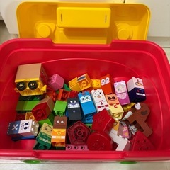 アンパンマン はじめてのブロックワゴンの画像