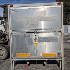 ♪八街A区SP32♪物置♪コンテナ♪スライドドア付♪ジャング品として♪アルミ箱♪の画像