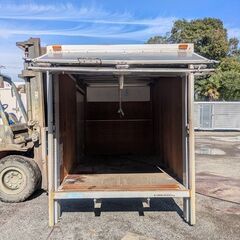 ♪八街A区SP32♪物置♪コンテナ♪スライドドア付♪ジャング品として♪アルミ箱♪の画像