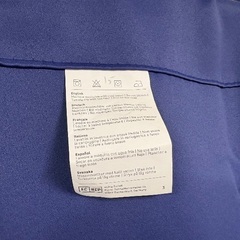 PONY DANCE 断熱 断冷 部屋仕切り 遮光 ロング カーテン 厚地 のれん 寝室 階段 ローヤルブルー 1枚 幅100丈200cmの画像