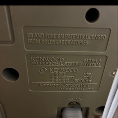 KENWOOD 　CD・MDプレーヤー　MDX-L1 　リモコン無の画像