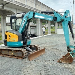 クボタ KUBOTA RX-406. 倍速・4トンクラス ユンボ・アームクレーン・1980時間 ゴムパッド. 4WAYマルチの画像