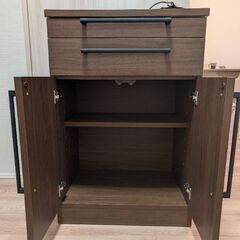 キッチンカウンター 食器棚 レンジ台 幅60cmの画像