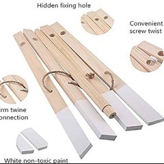 木製ベビージム  おもちゃ付きの画像