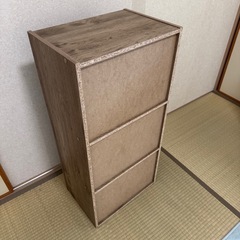 カラーボックス（木目）の画像