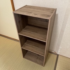 カラーボックス（木目）の画像