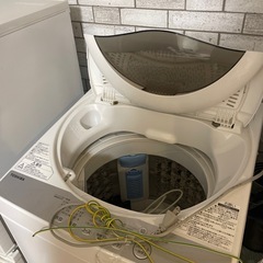 SHARP 冷蔵庫　TOSHIBA 洗濯機の画像