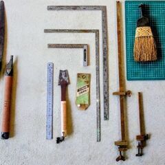 🍓 手道具セット／ノコギリ(鋸)／定規(指金)／ブラシの画像