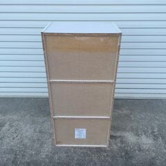 【那須町役場】カラーボックス白　収納　棚　本棚【管理番号347】の画像