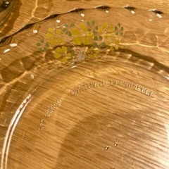 IWAKI Pyrex 花柄デザイン ガラス皿 3枚セットの画像