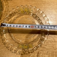 IWAKI Pyrex 花柄デザイン ガラス皿 3枚セットの画像
