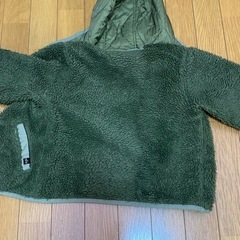 ALPHA フリースジャケット 110サイズ オリーブグリーンの画像