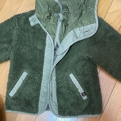 ALPHA フリースジャケット 110サイズ オリーブグリーンの画像