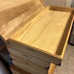 桐タンス&桐の衣装(着物)ケース4箱❗️11月15日迄の引き取り限定‼️の画像