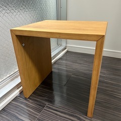 無印　コの字の家具　積層合板　オーク材の画像