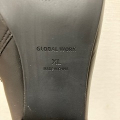 GLOBAL WORK　グローバルワーク　黒ブーツ　24.5cmの画像