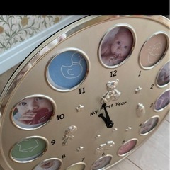 赤ちゃん写真入れ時計
の画像