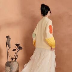 Shelluits 柑橘Flowerのjuicyニットの画像