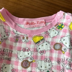 パジャマ　80 キティー　女の子　赤ちゃんの画像