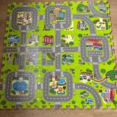 クッションマット　パズルマット　道路の画像