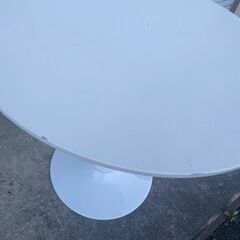 【那須町役場】リプロダクト　チューリップテーブル　白　ダイニングテーブル【管理番号348】の画像