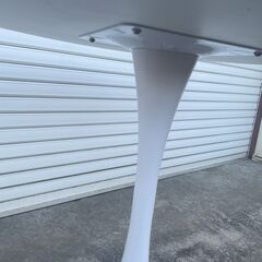 【那須町役場】リプロダクト　チューリップテーブル　白　ダイニングテーブル【管理番号348】の画像