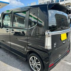 H25　NBOXカスタム　車検満タン　片側パワスラ　Bluetooth　ETCの画像
