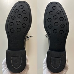 ランバンコレクションメンズビジネスシューズドレスシューズ黒色ブラック革靴紐靴レザー本革牛革紳士靴男性用25センチ内羽根プレーントゥの画像