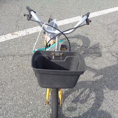 幼児用自転車　リア16インチ　フロント14インチ　黄/黒　【240】の画像