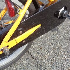 幼児用自転車　リア16インチ　フロント14インチ　黄/黒　【240】の画像