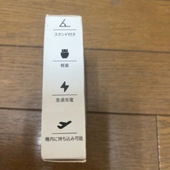 新品未使用のミニパワーバンクタイプCの画像
