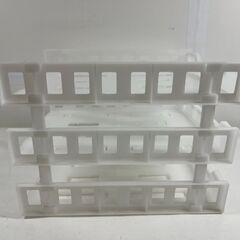 3段 書類ケース 組み立て式 プラスチック製 ホワイト 幅26cm×奥行34cm×高さ25cmの画像