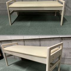 NITORI ニトリ 4人用 ダイニングテーブル チェア2脚 ベンチシート 天然木 幅120cm×奥行80cm×高さ70cm の画像