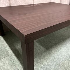 YAMAZEN 山善 木製 ローテーブル 座卓 ブラウン 幅105cm×奥行75cm×高さ38cmの画像