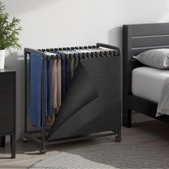 【新品】スラックスハンガー 見せないズボンかけ 20本収納 キャ...