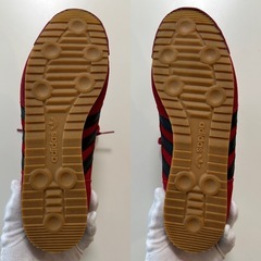 美品adidasアディダスメンズスニーカー赤色系25.5センチウォーキングシューズジョギングシューズ紳士靴男性用カジュアルシューズの画像