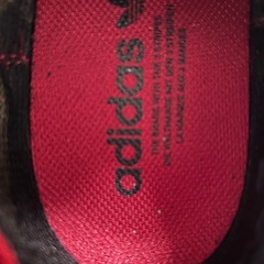 美品adidasアディダスメンズスニーカー赤色系25.5センチウォーキングシューズジョギングシューズ紳士靴男性用カジュアルシューズの画像