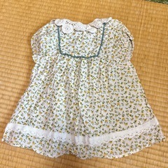 しまむら juo 花柄ワンピース チュニック 100の画像