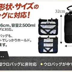 【新品】導尿バッグ PREMIUM プレミアム ウロバックカバー 肩掛け消臭 ネイビーの画像