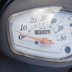 配達可!!スズキ レッツ４ 原付 50cc 4st 状態良好 前後タイヤ ほぼ新品 セル1発の画像