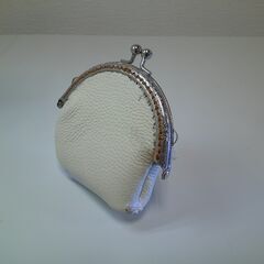 【合皮】【ハンドメイド】がま口財布の画像