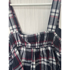 新品未使用 チェックキャミソール&半袖Tシャツ 2点セット Lサイズの画像